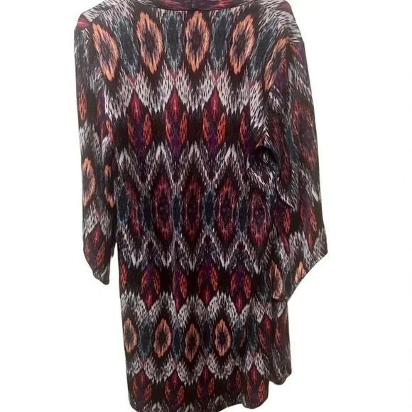 Wrangler Womens Duster Multicolor Cardigan Sweater Aztec 3/4 Sleeve
Sz medium - Picture 4 of 4